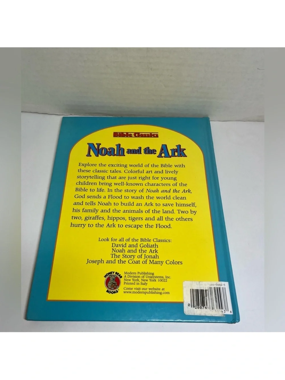 KIDS BOOKS - BIBLE CLASSICS - NOAH & THE ARK/DAVID & GOLIATH/MY SON, MY SAVIOR